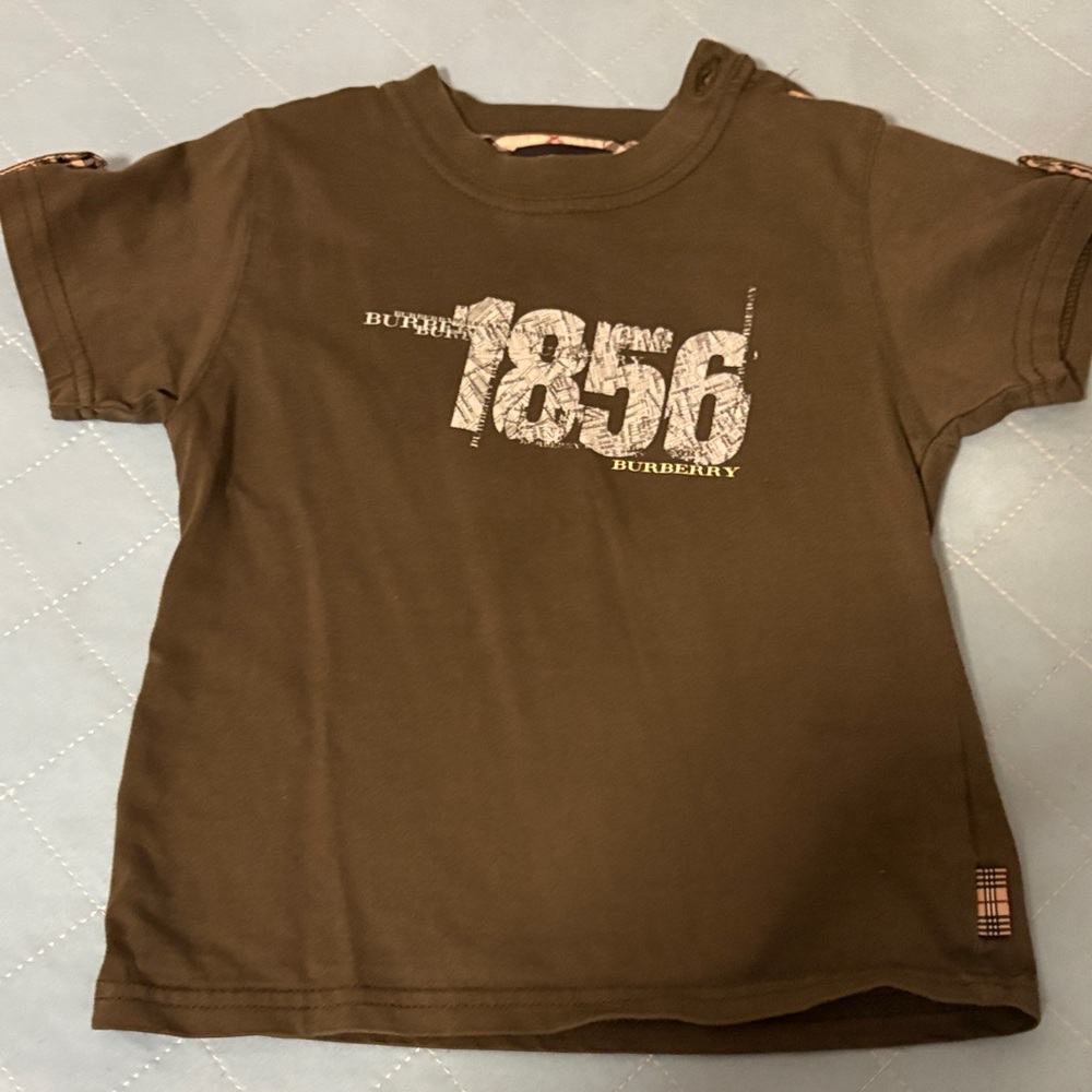 Burberry Kids Olive Graphic Tee